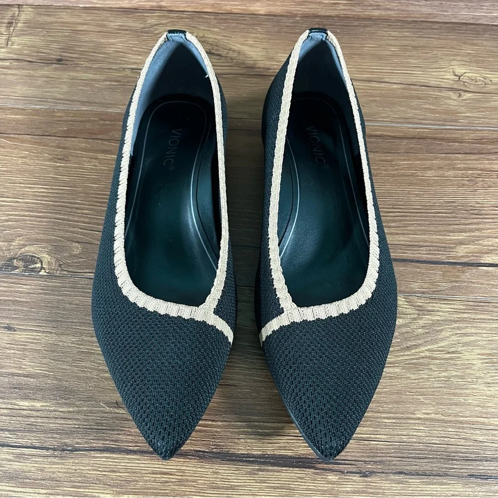 VIONIC “Dahlia” Slip-On Point Flats Heels Women’s Size 8 Shoes‎